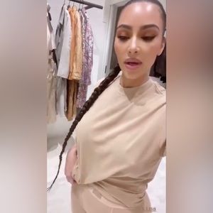 SKIMS Clay Jersey Lounge Top in Clay -LIMITED EDITION